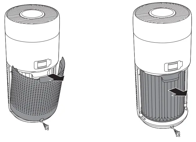 Cleaning the surface of the filter