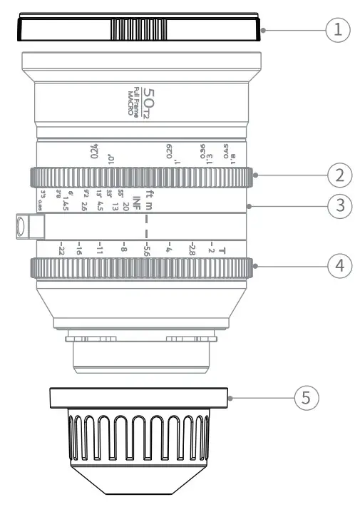 SIRUI ME-P172 Jupiter 50mm Macro T2 Full Frame Cine Prime Lens - fig 1
