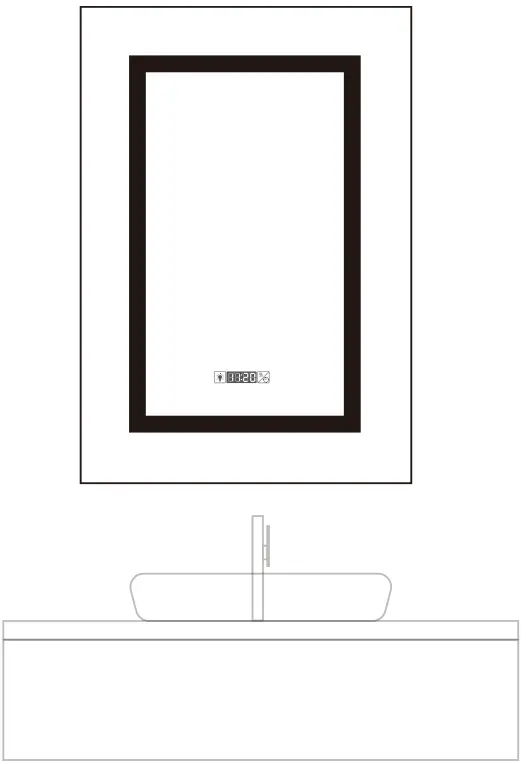 GETPRO B08TBVR8N1 32 x24 Inch Beveled Rectangular Mirror - mirror 1