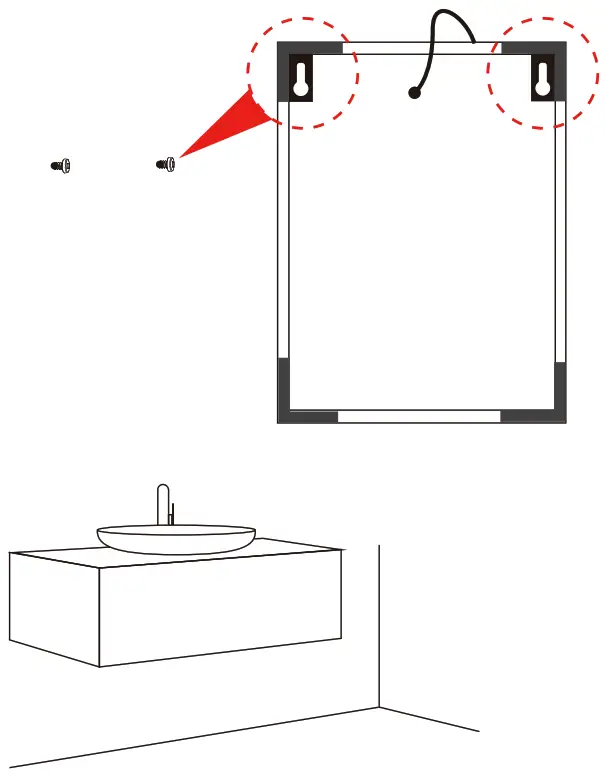 GETPRO B08TBVR8N1 32 x24 Inch Beveled Rectangular Mirror - mirror
