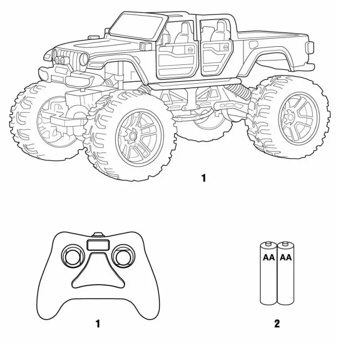 NEW BRIGHT 61447U Jeep Gladiator Rock Crawler - fig 10