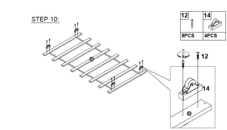 COSTWAY-HU10041-Twin-Bunk-Bed-with-Trundle-Drawer-FIG-12