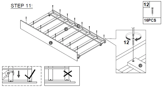 COSTWAY-HU10041-Twin-Bunk-Bed-with-Trundle-Drawer-FIG-13