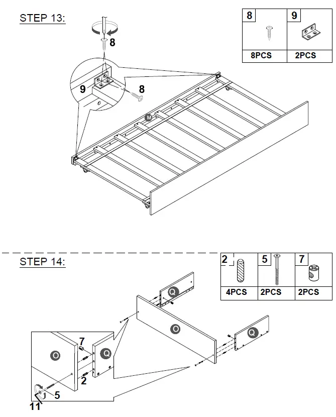 COSTWAY-HU10041-Twin-Bunk-Bed-with-Trundle-Drawer-FIG-15