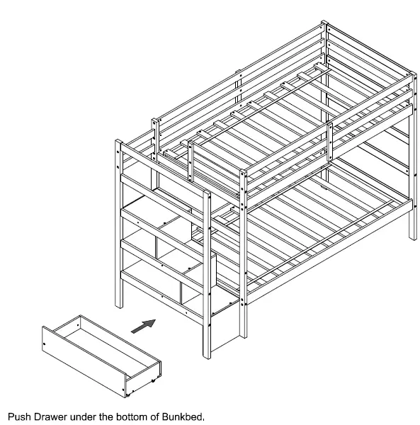 COSTWAY-HU10041-Twin-Bunk-Bed-with-Trundle-Drawer-FIG-17