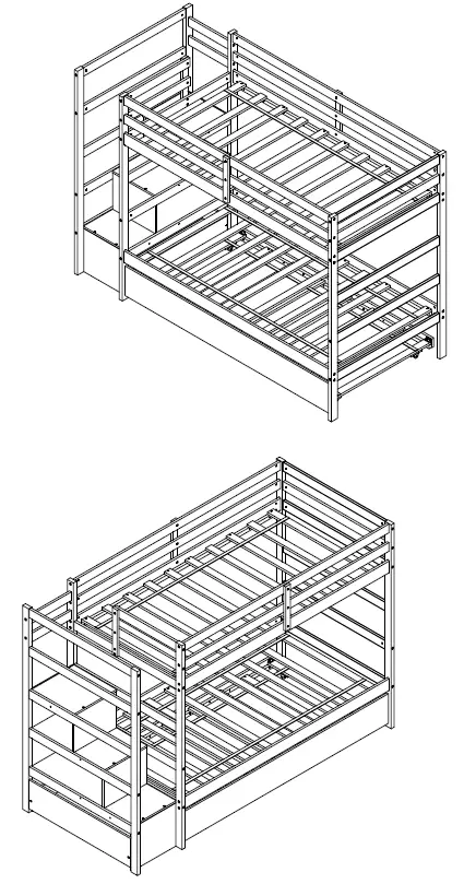 COSTWAY-HU10041-Twin-Bunk-Bed-with-Trundle-Drawer-FIG-19