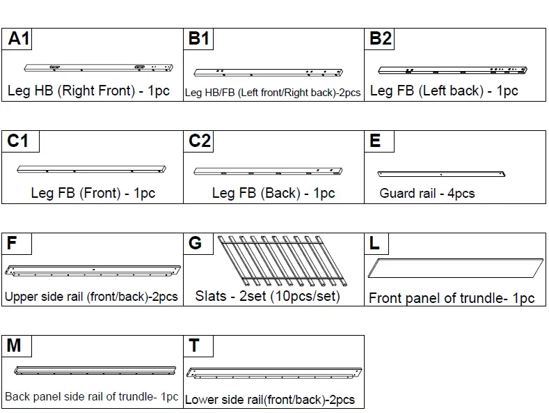 COSTWAY-HU10041-Twin-Bunk-Bed-with-Trundle-Drawer-FIG-3