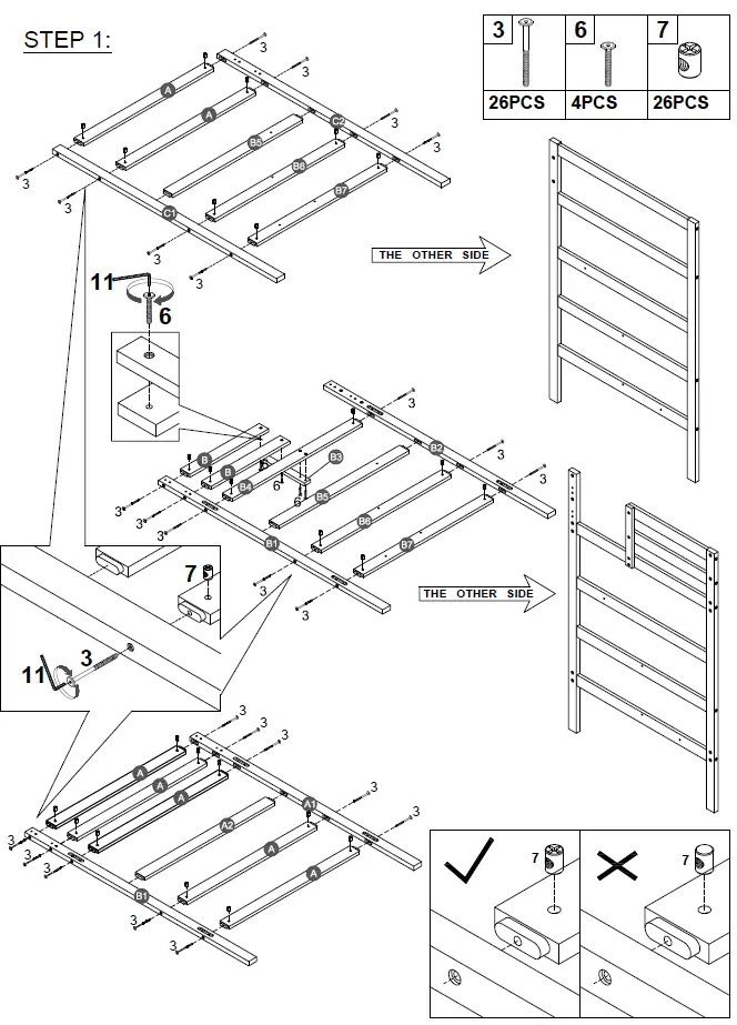 COSTWAY-HU10041-Twin-Bunk-Bed-with-Trundle-Drawer-FIG-6