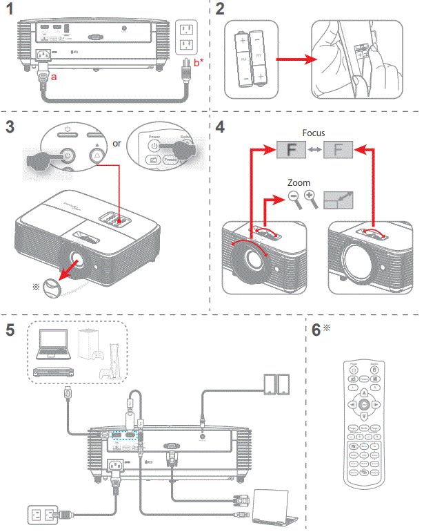 Optoma EH412 Ultra Bright Performance Projector 1