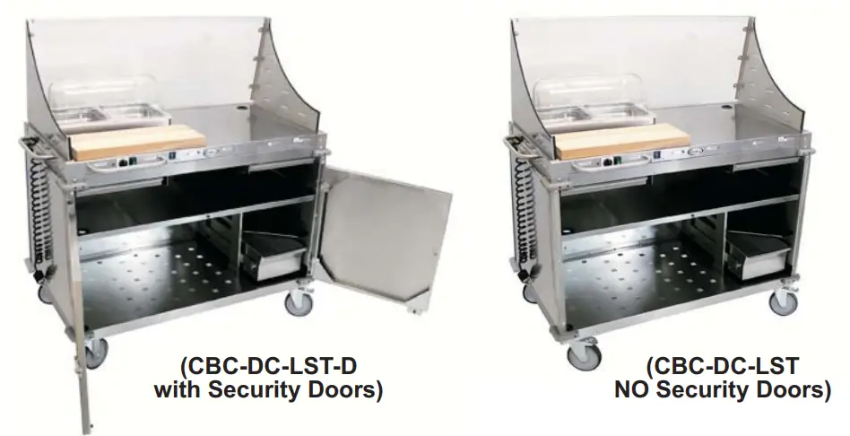 Cadco CBC DC L5 Heated Buffet Cart