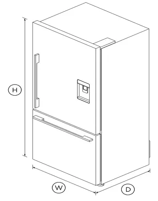 FISHER PAYKEL RF170WDRUX5 N Freestanding Refrigerator - fig