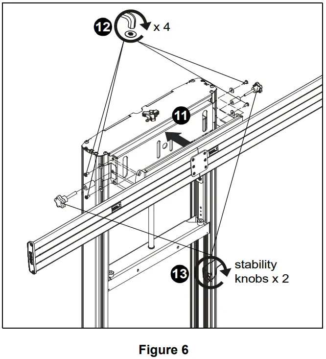 CHIEF FCA624 Fusion Dual Monitor Extension Accessory for XFA1U and XPA1U Carts - Fig 10