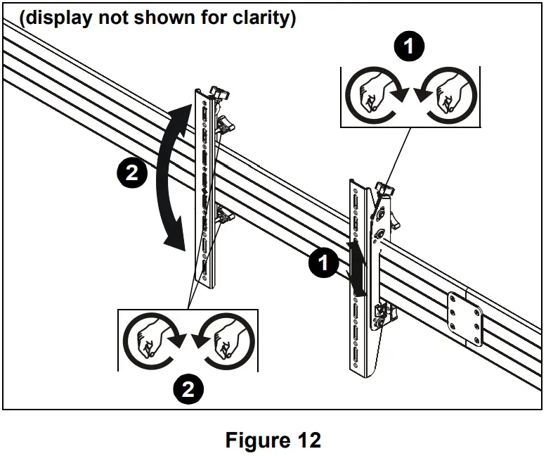 CHIEF FCA624 Fusion Dual Monitor Extension Accessory for XFA1U and XPA1U Carts - Fig 16