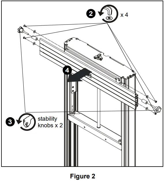 CHIEF FCA624 Fusion Dual Monitor Extension Accessory for XFA1U and XPA1U Carts - Fig 6