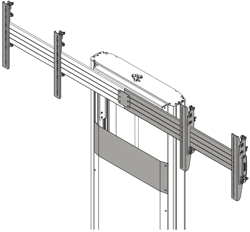 CHIEF FCA624 Fusion Dual Monitor Extension Accessory for XFA1U and XPA1U Carts