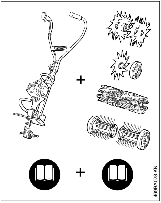 STIHL RL MM Lawn Aerator - MultiSystem