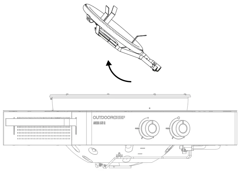OUTDOORCHEF AROSA 570 G EVO Grey Steel Gas Kettle Barbecue - Figure 4