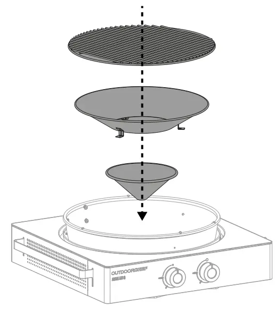 OUTDOORCHEF AROSA 570 G EVO Grey Steel Gas Kettle Barbecue - Figure7