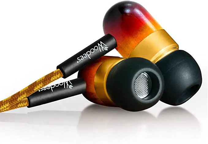 Woodees-IESW101V-Vintage-Noise-Isolating-Stereo-Earphones