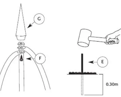 THE HOME DEPOT R352HG Metal Garden Obelisk Trellis-fig3