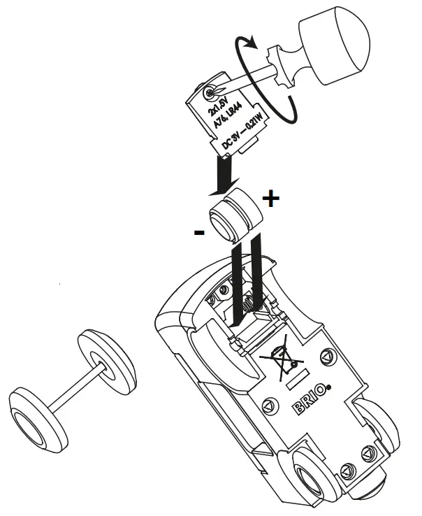 BRIO Toy Fire Station Battery -