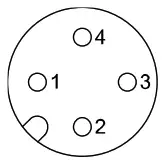 SMC ISE40G Series High Precision Digital Pressure Switch - connector