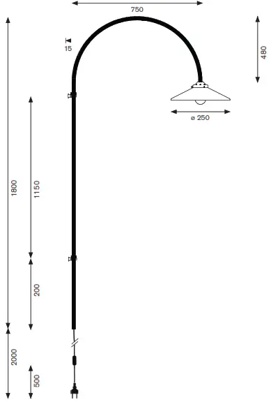 valerie objects V9015015M Hanging Lamp n°2 - 1