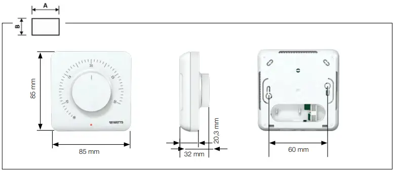 WATTS-A03 -Wired-Electronic-Room-Thermostat-24-230V-fig-8