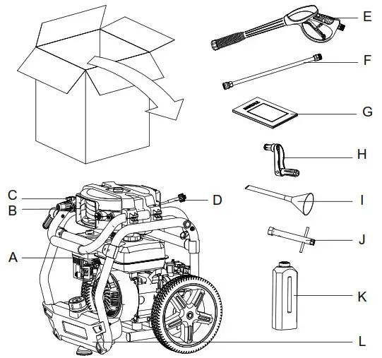 YARD FORCE YF3200 Pressure Washer - ASSEMBLY 1