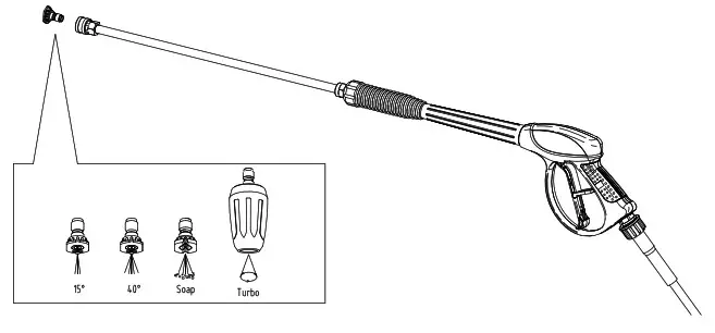 YARD FORCE YF3200 Pressure Washer - ASSEMBLY 11