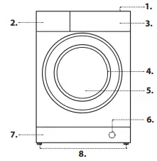 HOTPOINT NSWA 845C WW Freestanding Washing Machine 3.