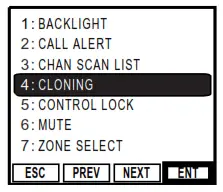 BK TECHNOLOGIES BKR0701 Cloning Cable Adapter - buttons