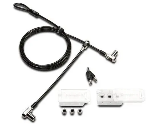 Kensington Twin Lockheads Universal 3 in 1 Keyed Cable Lock