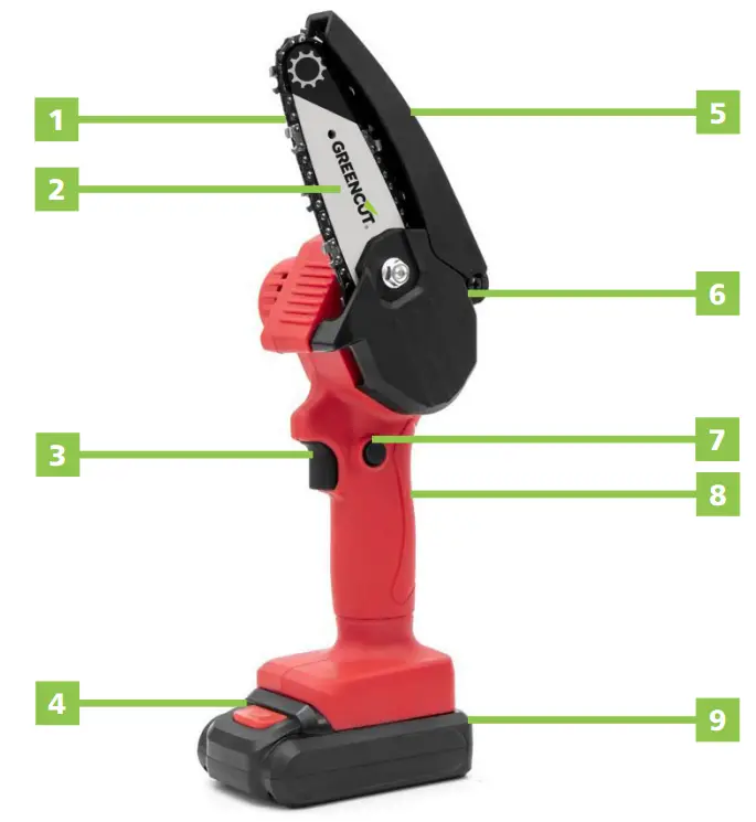 GREENCUT GSM210L Hand Chainsaw - PRODUCT DESCRIPTION