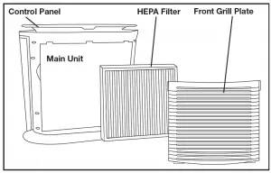 Homedics Professional HEPA Air Cleaner Manual AR-10
