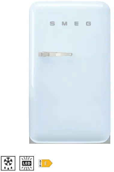 smeg FAB10RPB5 Azure Blue Refrigerators - Figure 1