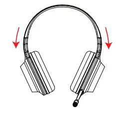 EDIFIER HECATE G4 7.1 Multi-channel Gaming Headphones User Guide - Base on your head size, adjust the bracket length to keep comfortable