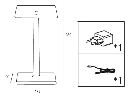 SIGOR NUINDIE Charge LED Battery Table Lamp 1