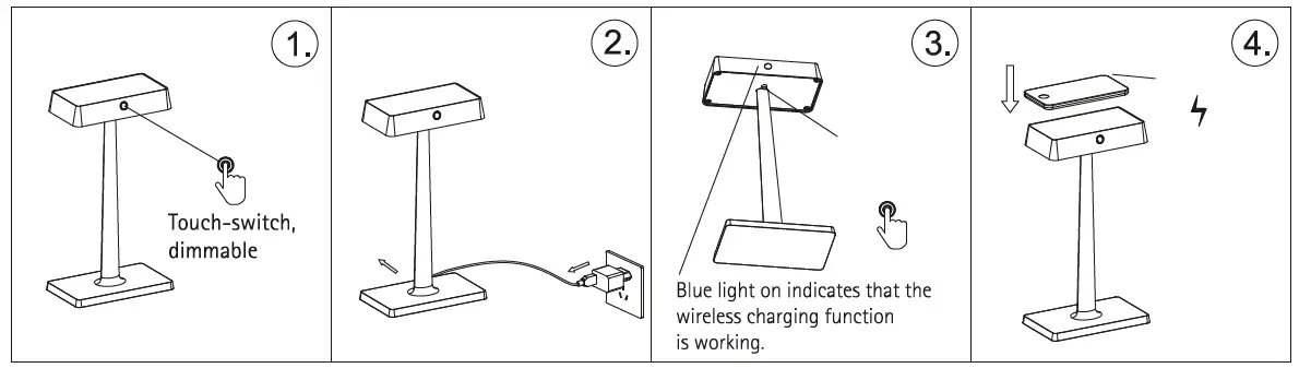 SIGOR NUINDIE Charge LED Battery Table Lamp 2