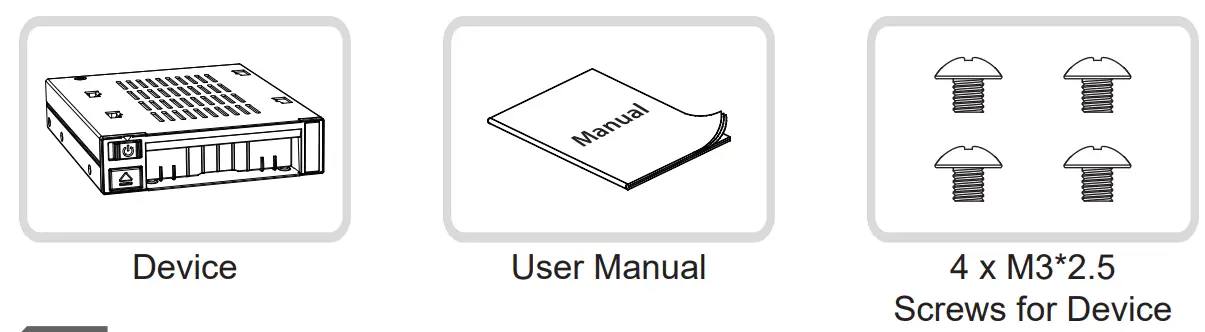 ICY DOCK flexiDOCK MB021VP-B 2.5 Inch U.2 NVMe SSD Docking Enclosure for External 3.5 Inch Drive Bay - Fig 1