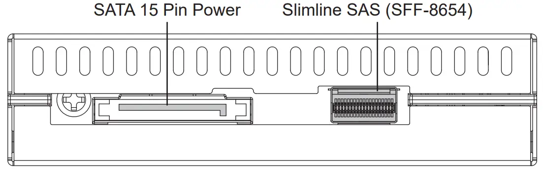 ICY DOCK flexiDOCK MB021VP-B 2.5 Inch U.2 NVMe SSD Docking Enclosure for External 3.5 Inch Drive Bay - Fig 3