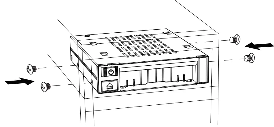 ICY DOCK flexiDOCK MB021VP-B 2.5 Inch U.2 NVMe SSD Docking Enclosure for External 3.5 Inch Drive Bay - Fig 6
