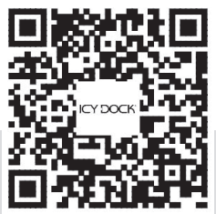 ICY DOCK flexiDOCK MB021VP-B 2.5 Inch U.2 NVMe SSD Docking Enclosure for External 3.5 Inch Drive Bay - QR code 2