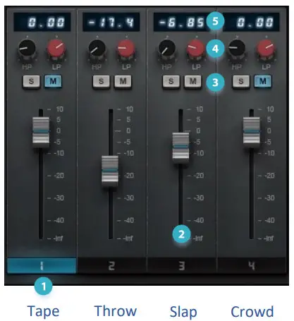 WAVES CLA Epic Plugin - Effect Fader Section