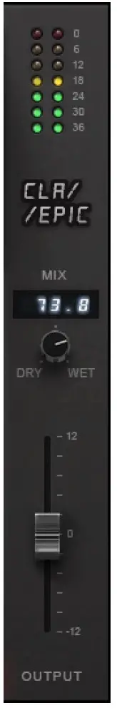 WAVES CLA Epic Plugin - Output Section
