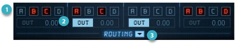 WAVES CLA Epic Plugin - Routing Panel Main View
