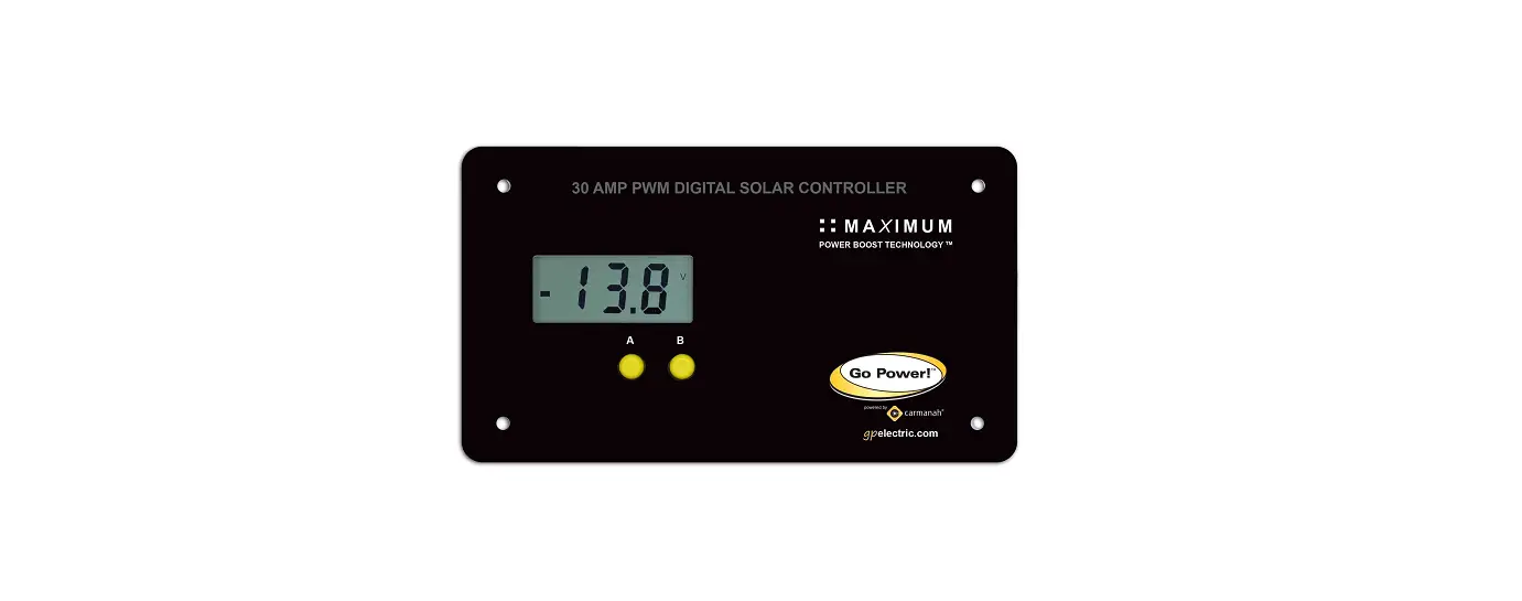 Go Power Gp-pwm-30-fm-dl 30amp Solar Controller User Guide