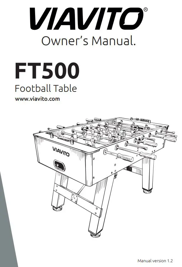VIAVITO FT500 Football Table Owner's Manual