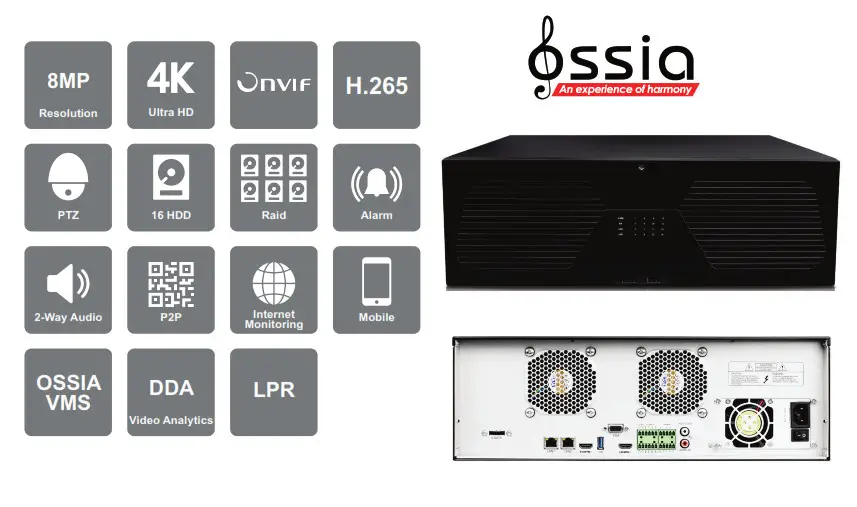 PROVISION-ISR NVR8-128RT(3U) 128CH 8MP NVR with RAID -