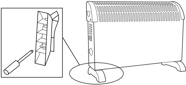 auronic AU3075 Convector Heater-FIG2